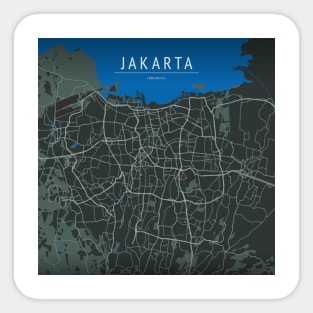 JAKARTA MAP Sticker